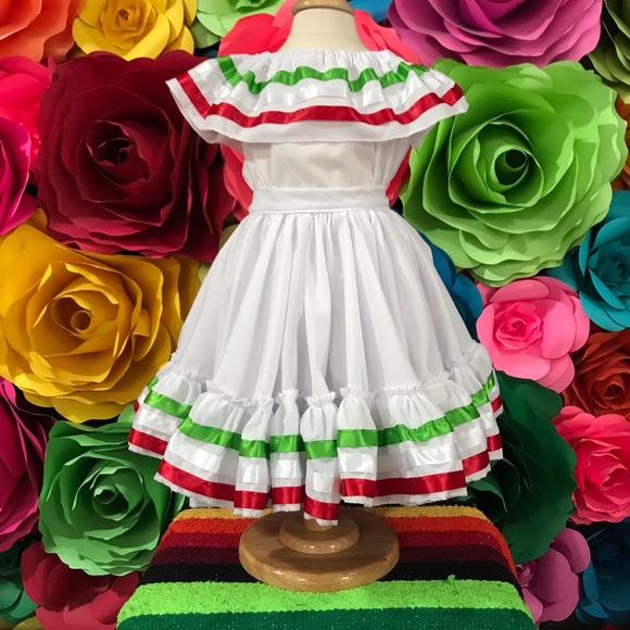 Mexican toddlers Jalisco folkloric dress size 1-2